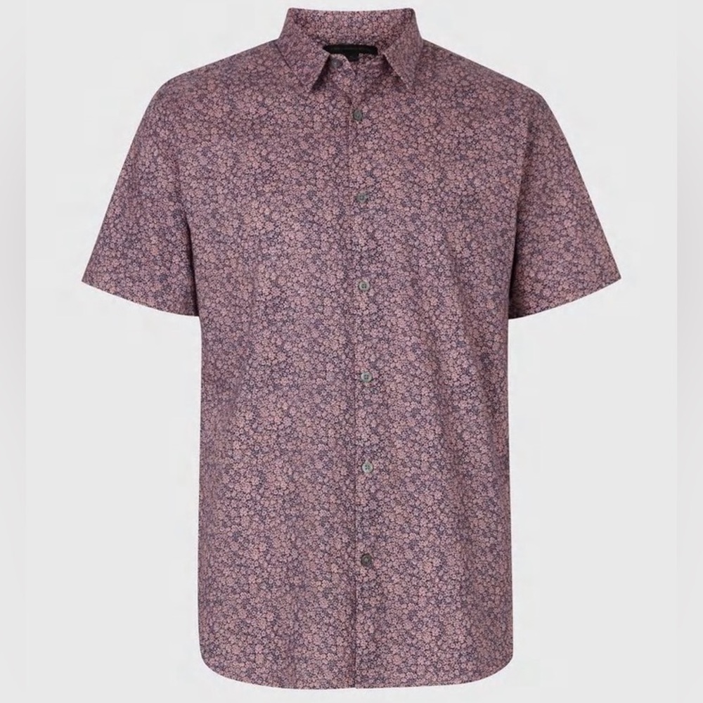 John Varvatos Jasper Short Sleeve Floral Shirt XL MSRP: $128